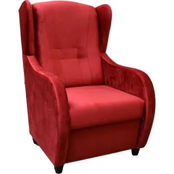 Křeslo FALCO Relaxační křeslo ušák René, potah Mexa Velvet Potah: Mexa Velvet 590 vínová