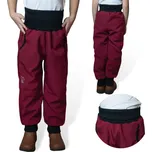 Esito (ušito v ČR) Dívčí rostoucí softshellové kalhoty Sport Esito s fleecem vínové