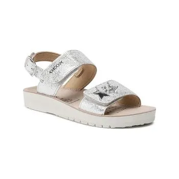 Dámské sandále Sandály Geox J S.Costarei G. A J15EAA 000BN C1007 S Stříbrná 34