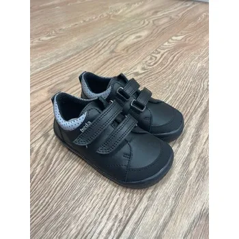 Dívčí polobotky Barefoot nízké tenisky BEDA PLAYFUL - Just Black (BFN 170030/W/N/SO/OK), Beda Barefoot Velikost: 32