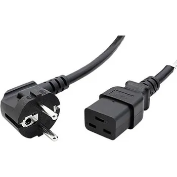 Napájecí kabel Dinic Kabel síťový 16A, CEE 7/7(M) - IEC320 C19, 5m (CB-19-5M) - 19.42.1556