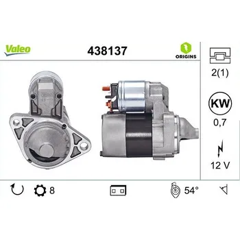 Autoelektrika Startér VALEO 438137