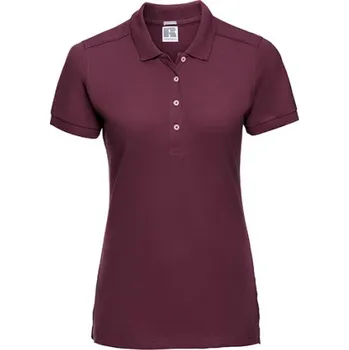 Dámské tričko Russell Dámská strečová polokošile R-566F-0 Burgundy S