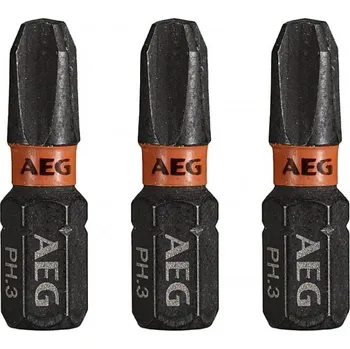 Bit AEG Šroubovací bit PH3 25mm AEG, sada 3ks