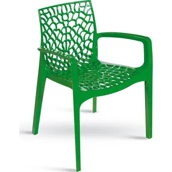 Jídelní židle Stima Plastové křesílko GRUVYER Barva plastu: Verde brillante