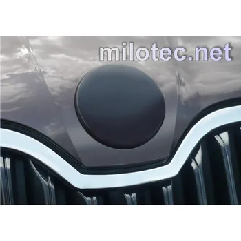 Tuning Kryt emblému ABS-černá met.-přední - Škoda Octavia/Superb/Roomster/Fabia/Yeti