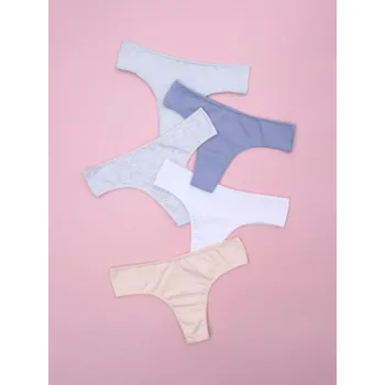Kalhotky Sinsay - Sada 5 kalhotek brazilek - vícebarevná - 589AX-MLC - 589AX-MLC-XL