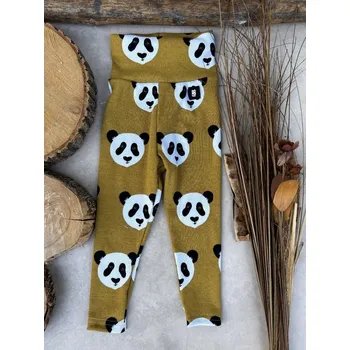 Dívčí legíny ANDY Boom legíny žebrované panda Velikost děti: 74