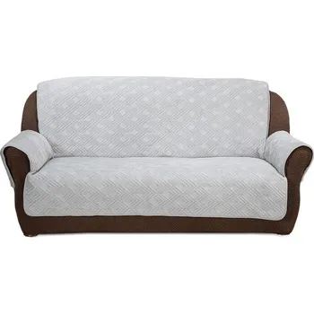 Bytový textil Přehozy s područkami CRYSTAL šedé trojkřeslo - sedák 170 cm