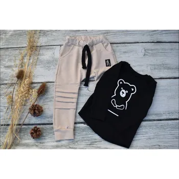 Chlapecké tričko ANDY Boom Dětské tričko černé Karpaty s dlouhým rukávem Velikost děti: 92