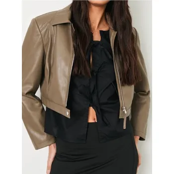 Sinsay - Koženková bunda v&nbsp;motorkářském stylu - fialová - 581DA-94X - 581DA-94X-M