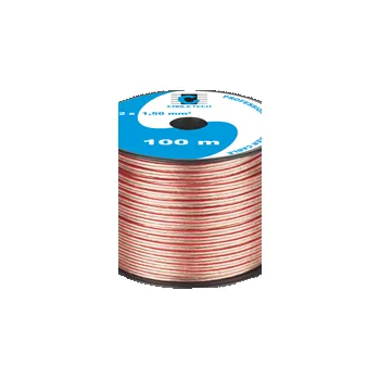Audio kabel Kabel dvojlinka Cabletech KAB0358 2x 1,5 mm průhledná CCA