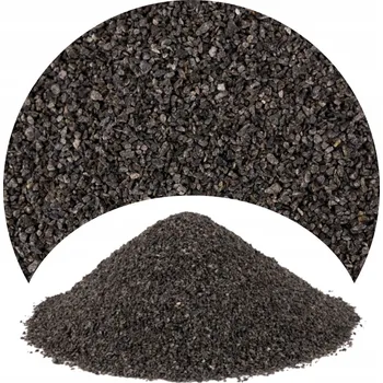 Dekorace do akvária Černý písek do akvária Stelivo - Přírodní substrát 0,5-1mm - 16kg