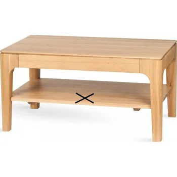 Konferenční stolek Stima Konferenční stůl PONTE dub masiv Provedení: Bez poličky