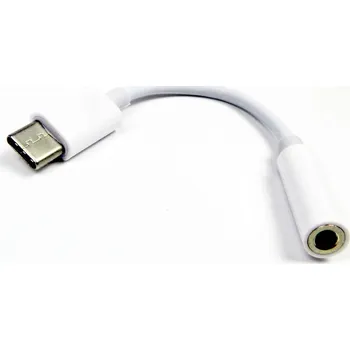 Datové redukce Redukce - adaptér USB-C na JACK 3.5 mm pro sluchátka - bílý
