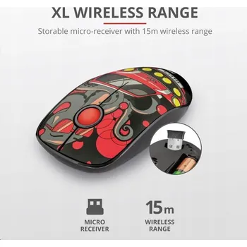 Myš Bezdrátová myš Trust Sketch Wireless Silent Click, optický senzor