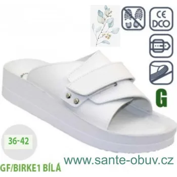 Dámská zdravotní obuv SANTÉ GF/BIRKE1 BÍLÁ pantofel vel.36-42, --- - 39