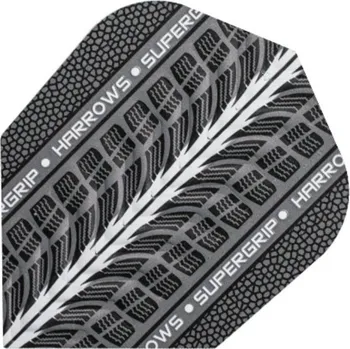 Letky na šipky Harrows Supergrip šedé, bílé