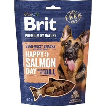 Pamlsek pro psa Brit Premium by Nature Dog Semi Snack Salmon&Dill 180g