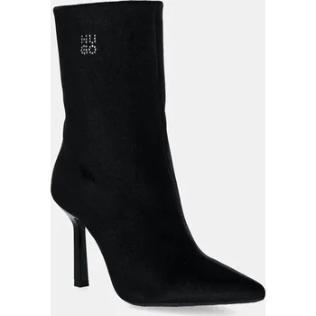 Dámské kozačky Nízké kozačky HUGO Katniss dámské, černá barva, na podpatku, 50529809 50529809.005 99X, EUR 39