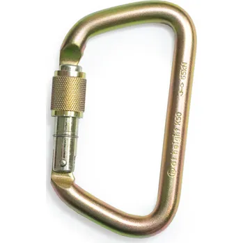 karabina Ocelová karabina se zámkem, 65 kN