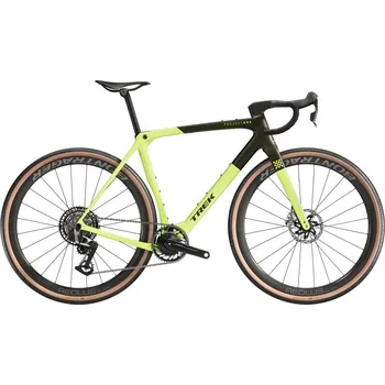 Silniční kolo gravel TREK Checkmate SLR 9 AXS olive grab/glowstick - XS