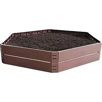 Vyvýšený záhon Vyvýšený záhon 6-dílný, plast, 132x25cm