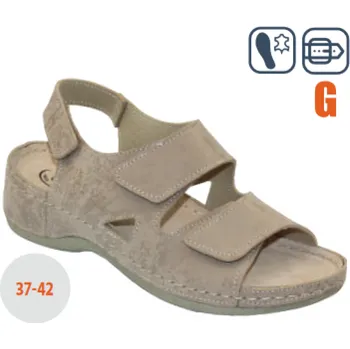 Dámská zdravotní obuv SANTÉ DS/433 BÉŽOVÁ sandál vel.36-42, béžová - 39
