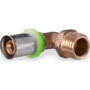 Fitinka Easy EASY+ 810 koleno 90°, 18x1/2", s vnějším závitem, lisovací, voda, mosaz