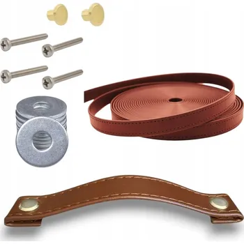 Nábytkové kování ÚCHYT ÚCHYTY KOŽENÝ KOŽENÉ NÁBYTKOVÉ KNOFLÍK MADLO PREMIUM EKO KŮŽE