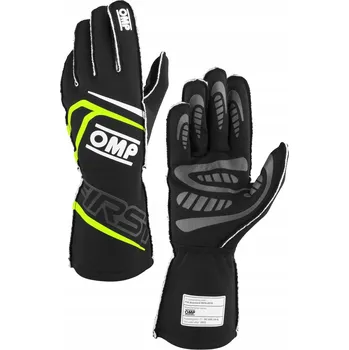 Rukavice Rukavice OMP First '25 homologace FIA černo-žluté vel. L