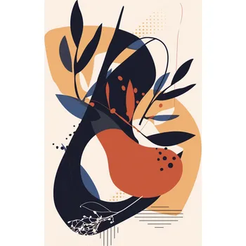 Plakát Plakát Abstraktní Botanika v Pohybu bez rámu 61 x 91,5 cm