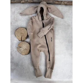 Dětský overall ANDY Boom Dětsý teplákový overal bunny mocca rostoucí velikost: 98/104