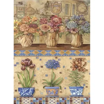 Umělecký papír Rýžový papír A3 - M060 - Květiny