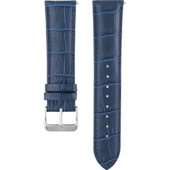 Řemínek na hodinky PRIM Kvalitní prošívaný kožený řemínek PRIM se vzorem aligátora RB.13228 (22 mm) - tmavě modrý RB.13228.2220.3232.L1