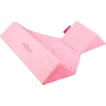 klín do postýlky Womar Trojhranná opěrka 68 x 74 cm růžová