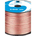 Kabel dvojlinka Cabletech KAB0360 2x 2,5 mm průhledná CCA