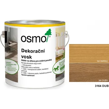 Olej na dřevo OSMO - dekorační vosk - transparentní odstíny, 3164-dub - 375 ml