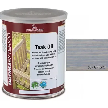 Olej na dřevo Borma wachs TEAK OIL - tónovaný teakový olej 1l, 10-grigio