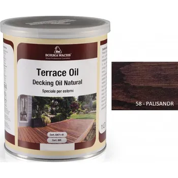 Olej na dřevo Borma Wachs TERRACE OIL - TERASOVÝ OLEJ - barevný, 58-palisandr - 5l