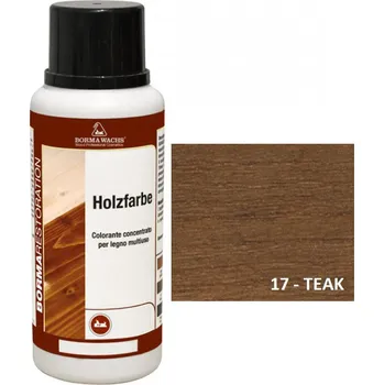 barva a nátěr na dřevo Borma wachs holzfarbe - mořidlo na dřevo, 250 ml, 17 teak