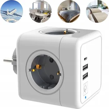 Elektrická zásuvka Elektrická Zásuvka DCZ003 šedá