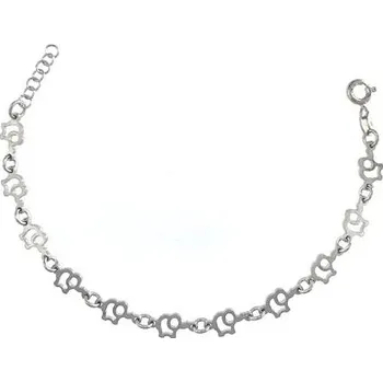 Náramek Dětský stříbrný náramek sloni délka náramku 15+2cm