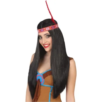 Karnevalová paruka Falanzo Carnival Paruka ke kostýmu Americká Indiánka