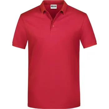 Pánské tričko James & Nicholson Polokošile JN 792, krátký rukáv, pánská COT02079200404-red XL Červená