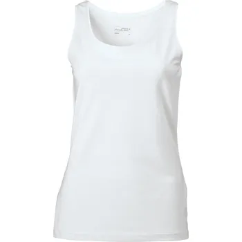 pracovní tričko James & Nicholson Tílko JN 970, bez rukávu, dámské COT02097000101-white S Bílá
