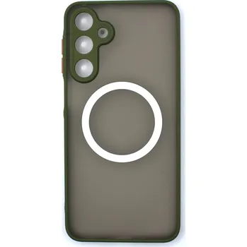 Silikonový kryt s magnetickým kroužkem pro Samsung Galaxy A16 - Zelený