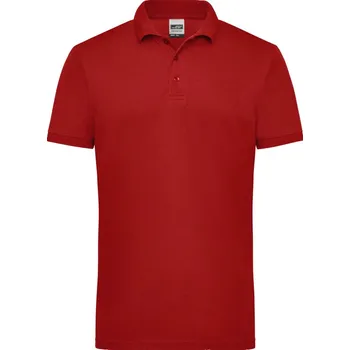 Pánské tričko James & Nicholson Polokošile JN 830, krátký rukáv, pánská COT02083005400-wine Vínová XS