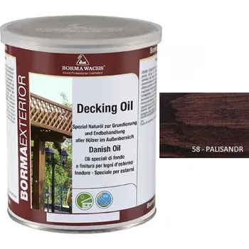 Olej na dřevo Borma wachs DECKING OIL - tónovaný dánský olej 1l, 58-palisandr