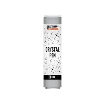 Křišťálové pero, Crystal pen - 30 ml - stříbrná